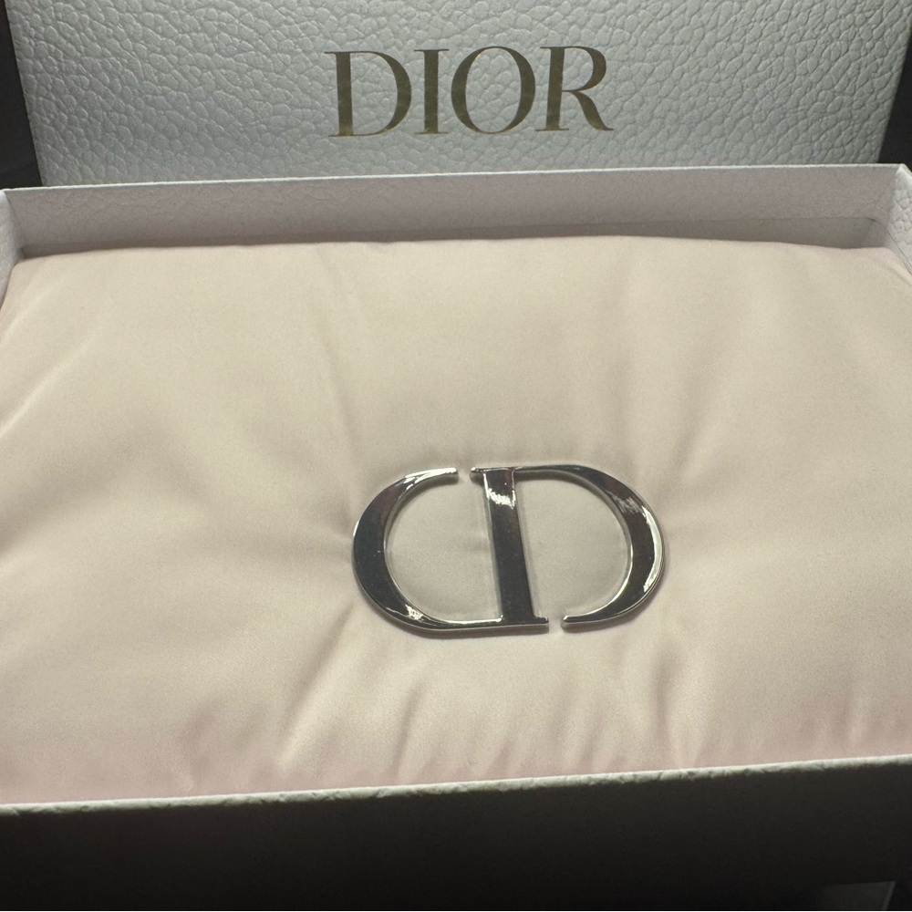 Dior Pink Cushion Clutch with Silver CD Logo